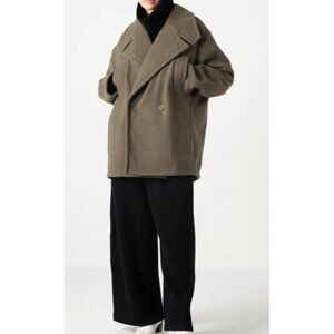 NEW Cog The Big Smoke Karter Pea Coat Light Weight Brushed Double Jersey OS